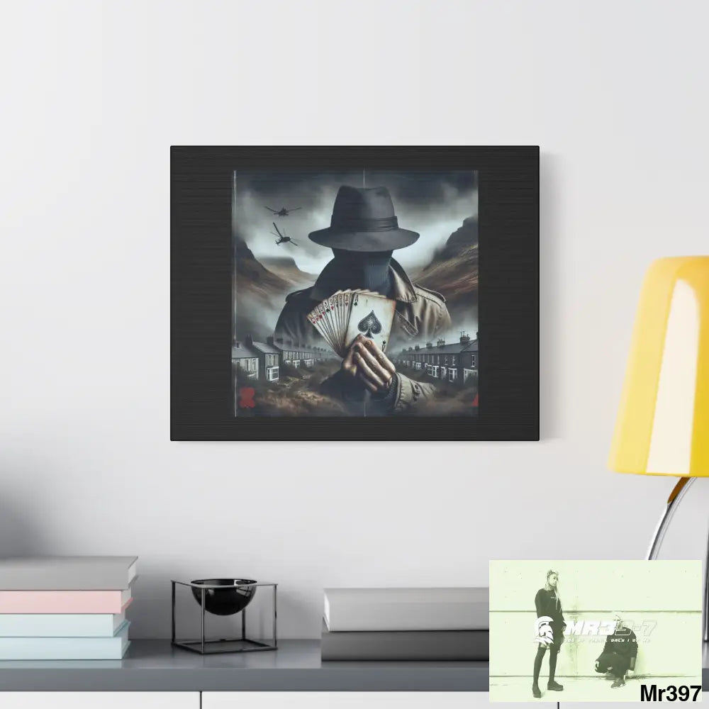 Stylish Stretched Canvas Art Print A1 WDW Banksy style Gwynedd 20x 12 no 2 Canvas