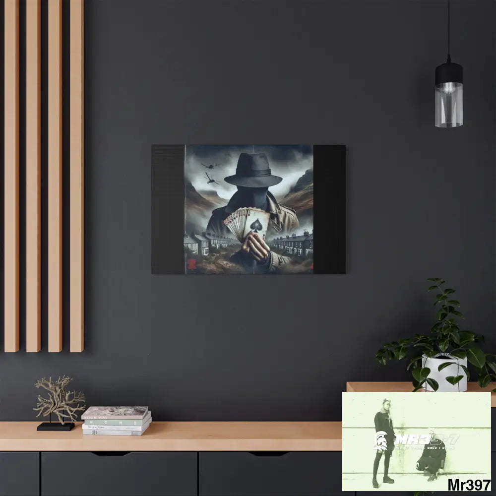 Stylish Stretched Canvas Art Print A1 WDW Banksy style Gwynedd 20x 12 no 2 Canvas