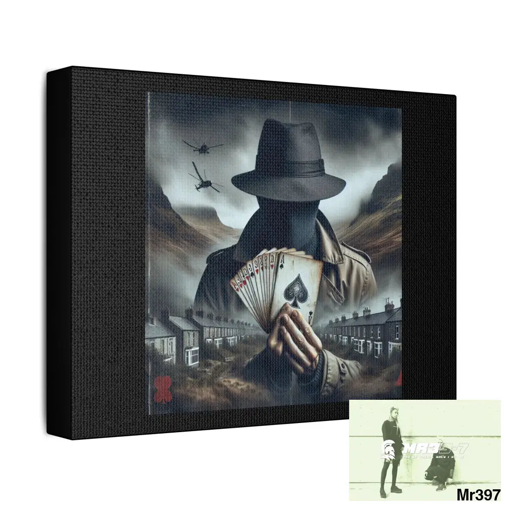 Stylish Stretched Canvas Art Print A1 WDW Banksy style Gwynedd 20x 12 no 2 Canvas