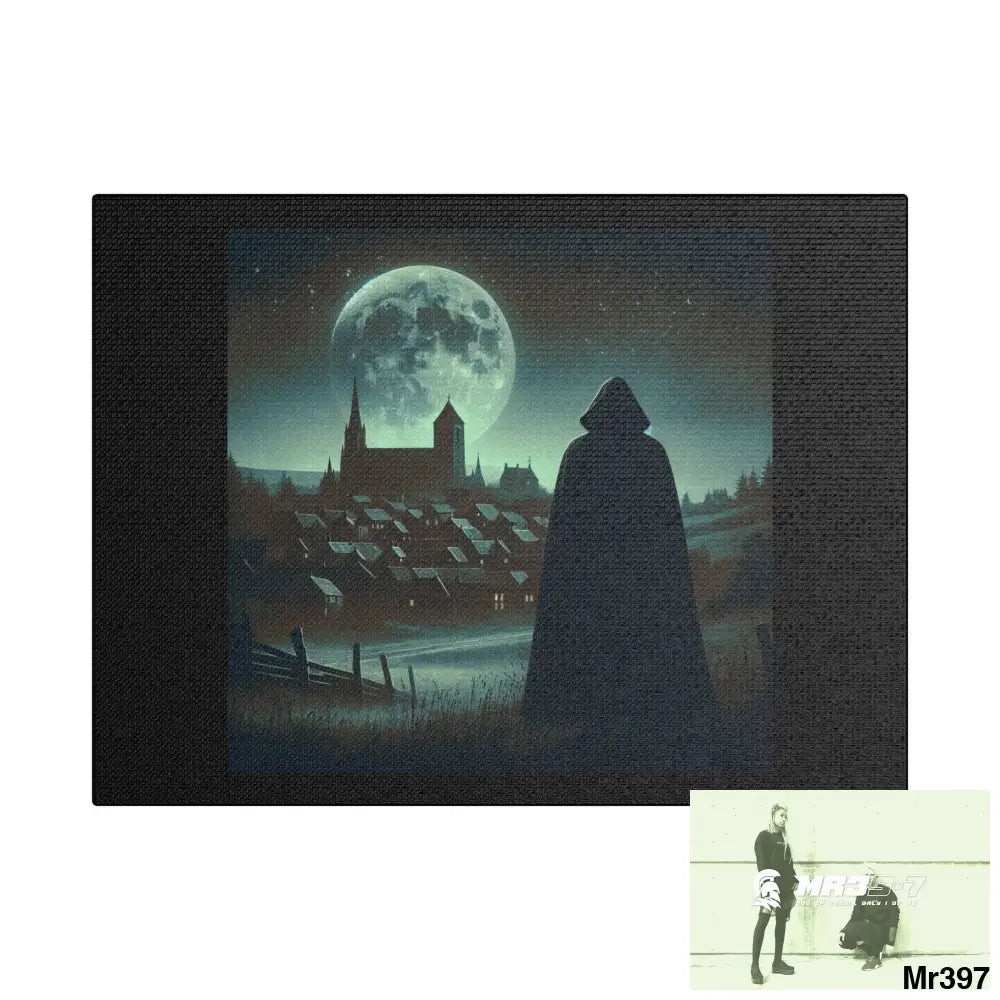 Stylish Stretched Canvas Art Print A1 WDW Banksy style Gwynedd 20x 12 no 3 12’’ x 9’’ (Horizontal) / 1.5’’ Canvas