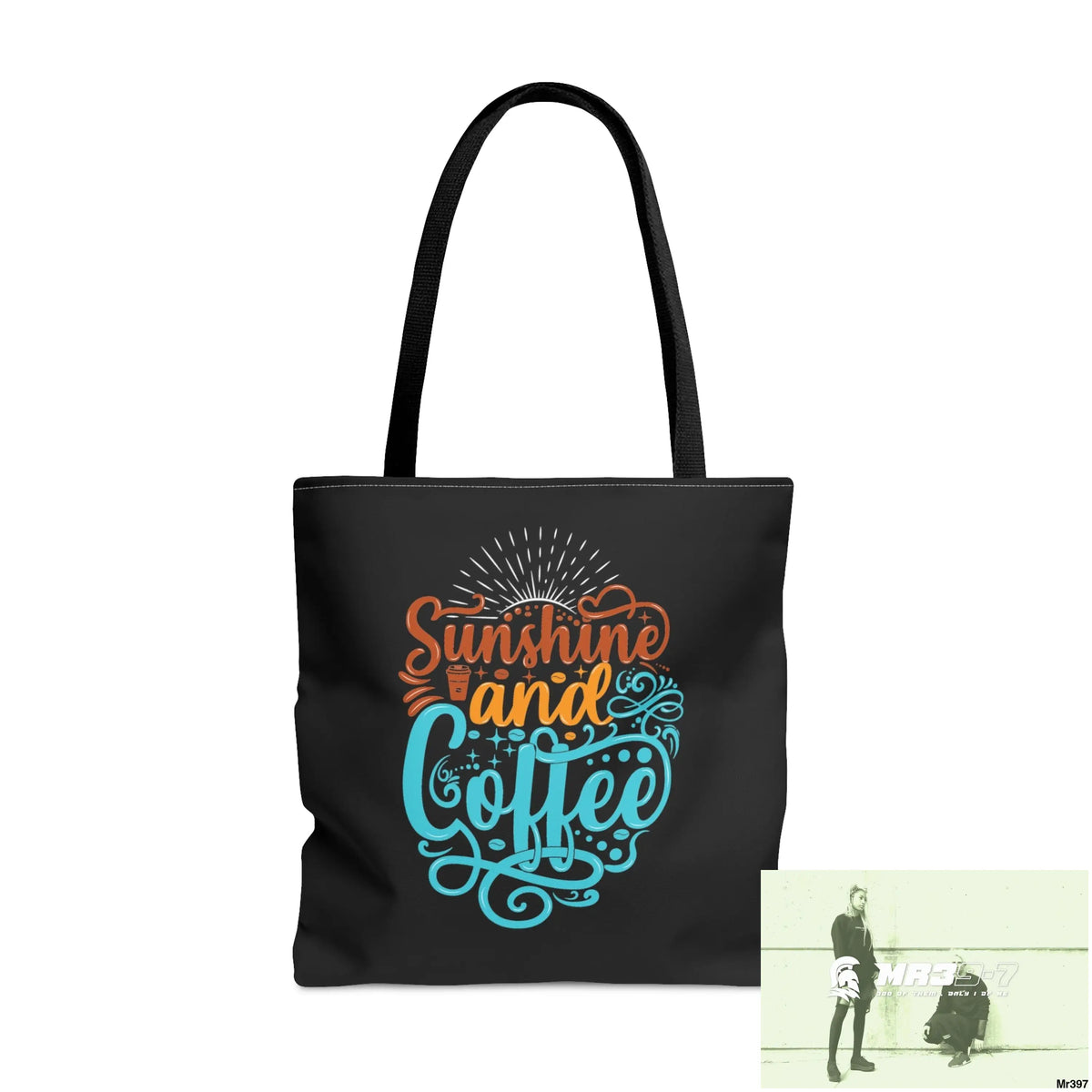 Sunshine & Coffee Tote Bag (AOP) Large Bags