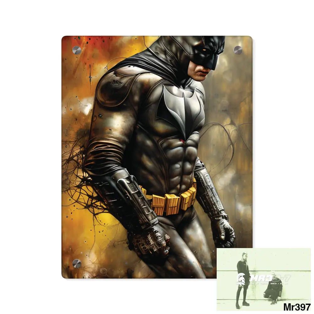 Super Resolution Batpain Steampunk Graphic Acrylic Wall Art Panels 11″ x 14″ (Vertical) / 0.25’’ Home Decor