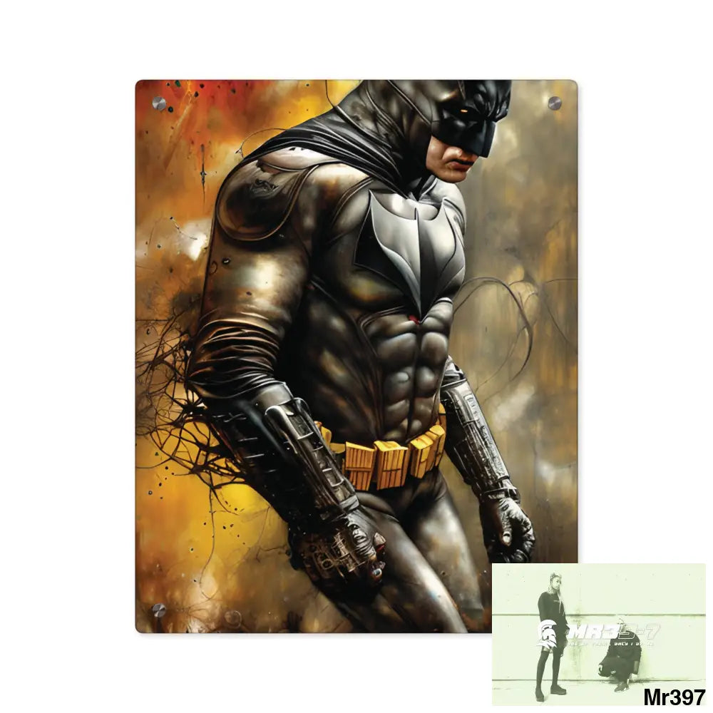 Super Resolution Batpain Steampunk Graphic Acrylic Wall Art Panels 16″ x 20″ (Vertical) / 0.25’’ Home Decor