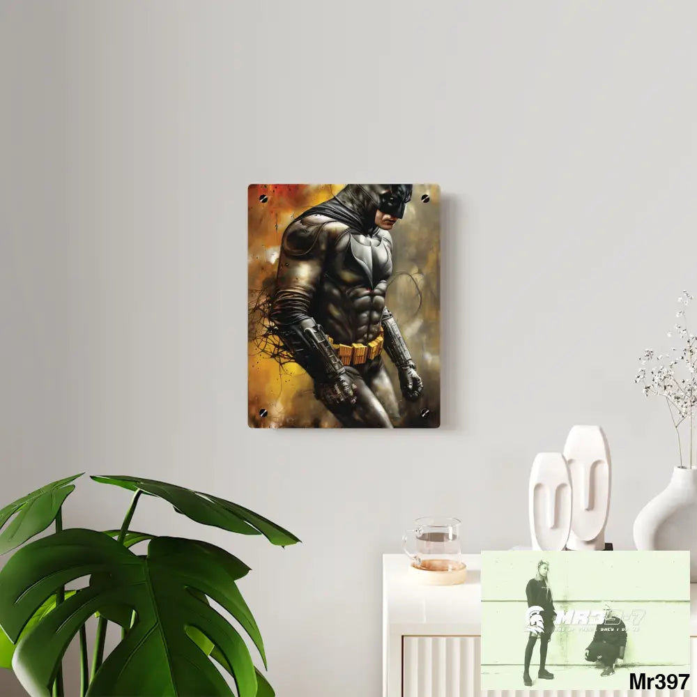 Super Resolution Batpain Steampunk Graphic Acrylic Wall Art Panels Home Decor