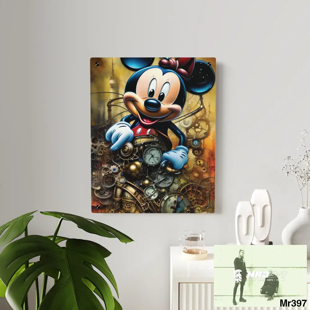 Super Resolution Micky Mouse Steampunk Graphic Wall Art Panels Home Decor