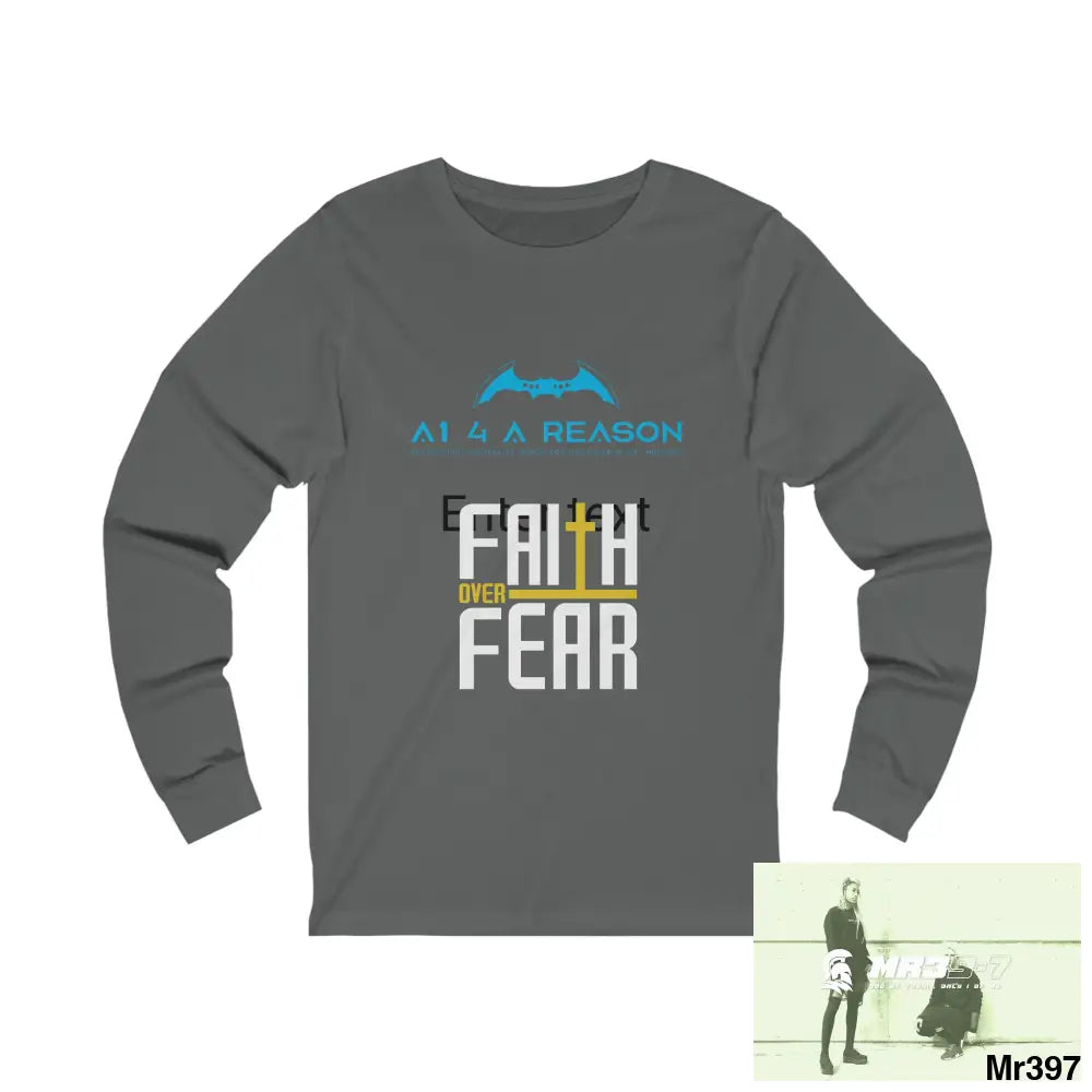 Thailand A1 Who Dares Wins Unisex Jersey Long Sleeve Tee S / Asphalt Long-sleeve