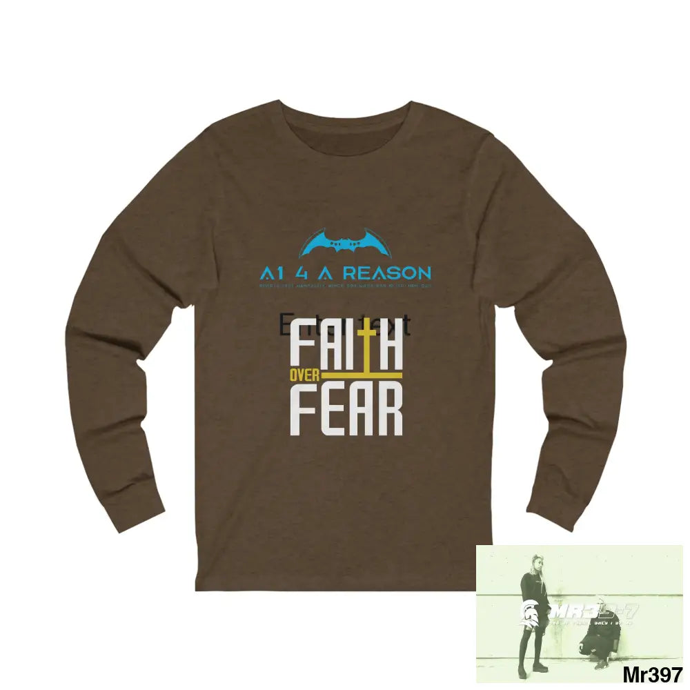 Thailand A1 Who Dares Wins Unisex Jersey Long Sleeve Tee S / Heather Brown Long-sleeve