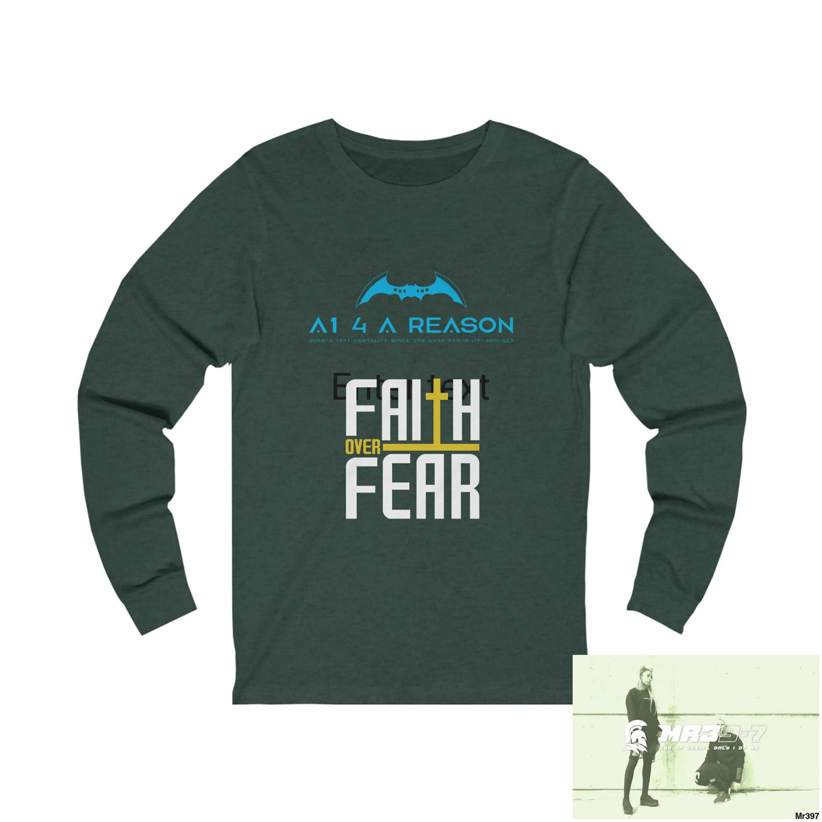 Thailand A1 Who Dares Wins Unisex Jersey Long Sleeve Tee S / Heather Forest Long-sleeve