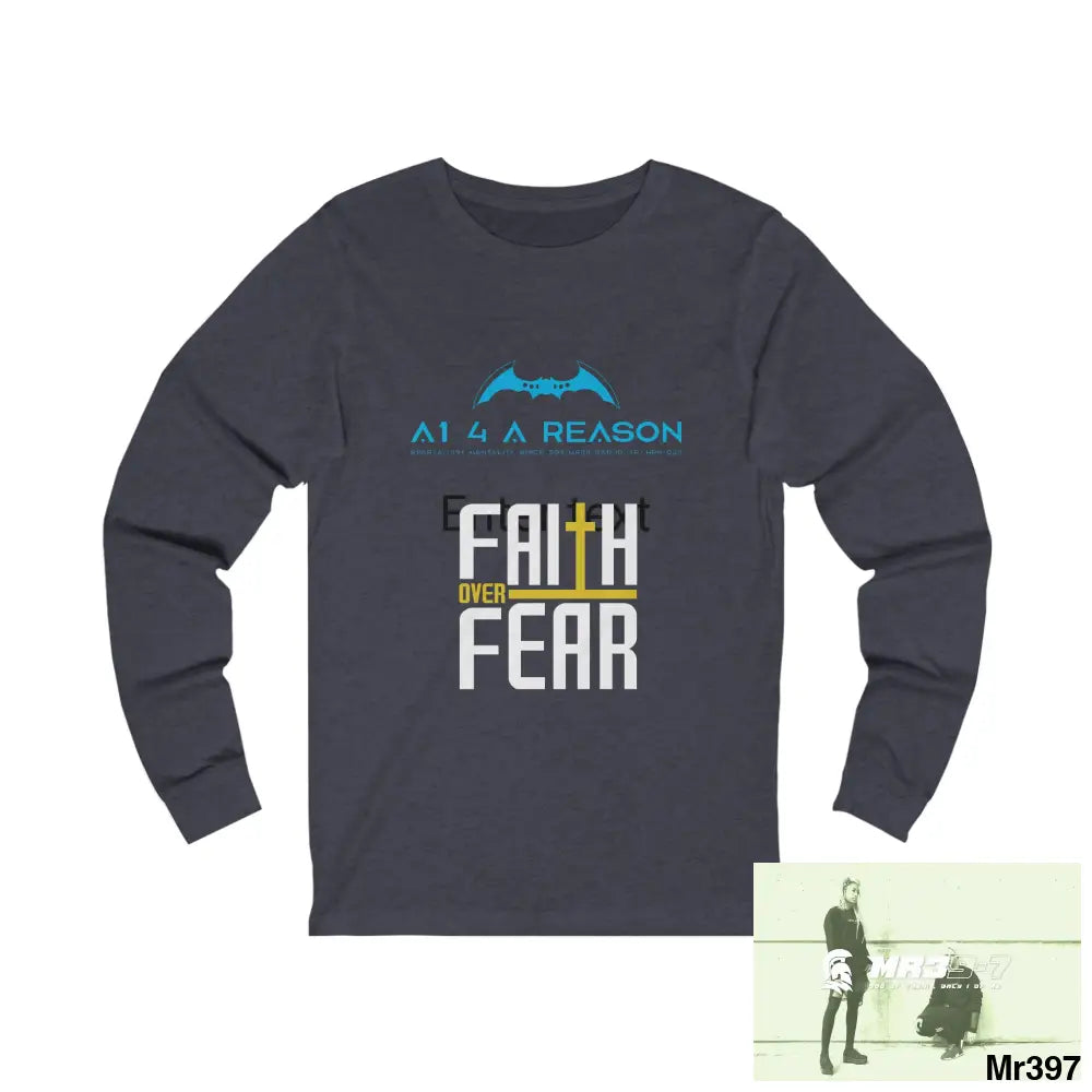 Thailand A1 Who Dares Wins Unisex Jersey Long Sleeve Tee S / Heather Navy Long-sleeve