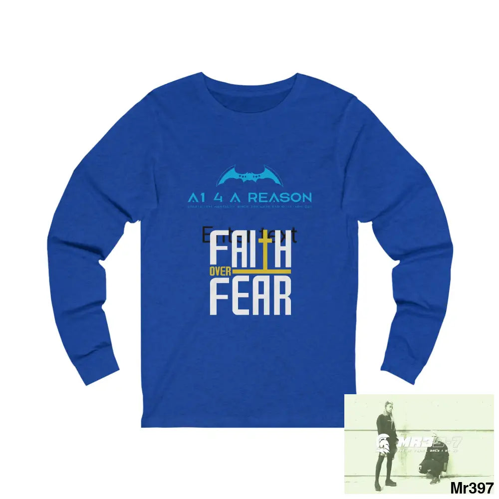 Thailand A1 Who Dares Wins Unisex Jersey Long Sleeve Tee XL / True Royal TriBlend Long-sleeve