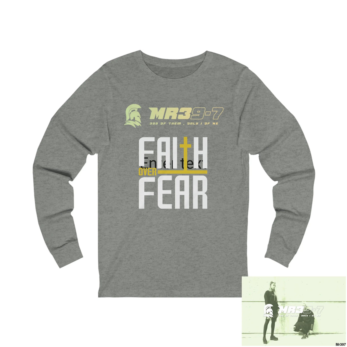 Thailand Mr39 Faith over Fear Unisex Jersey Long Sleeve Tee L / Deep Heather Long-sleeve