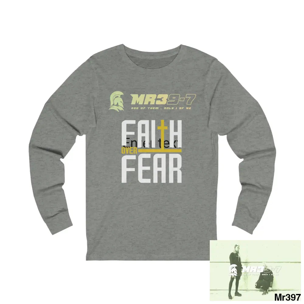 Thailand Mr39 Faith over Fear Unisex Jersey Long Sleeve Tee L / Deep Heather Long-sleeve