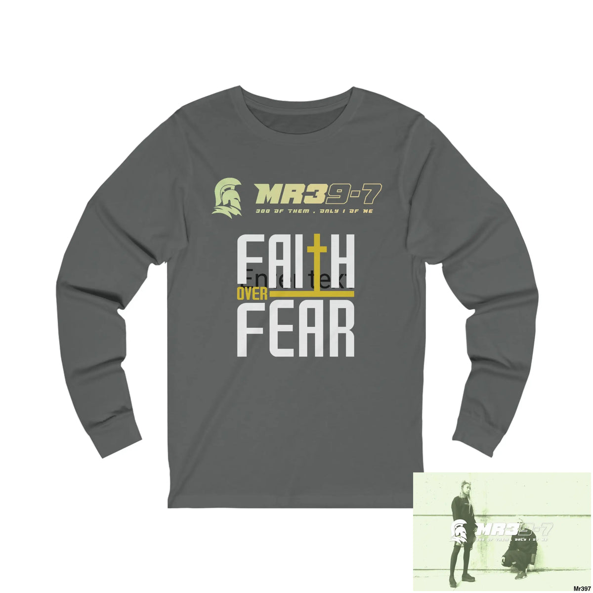 Thailand Mr39 Faith over Fear Unisex Jersey Long Sleeve Tee S / Asphalt Long-sleeve