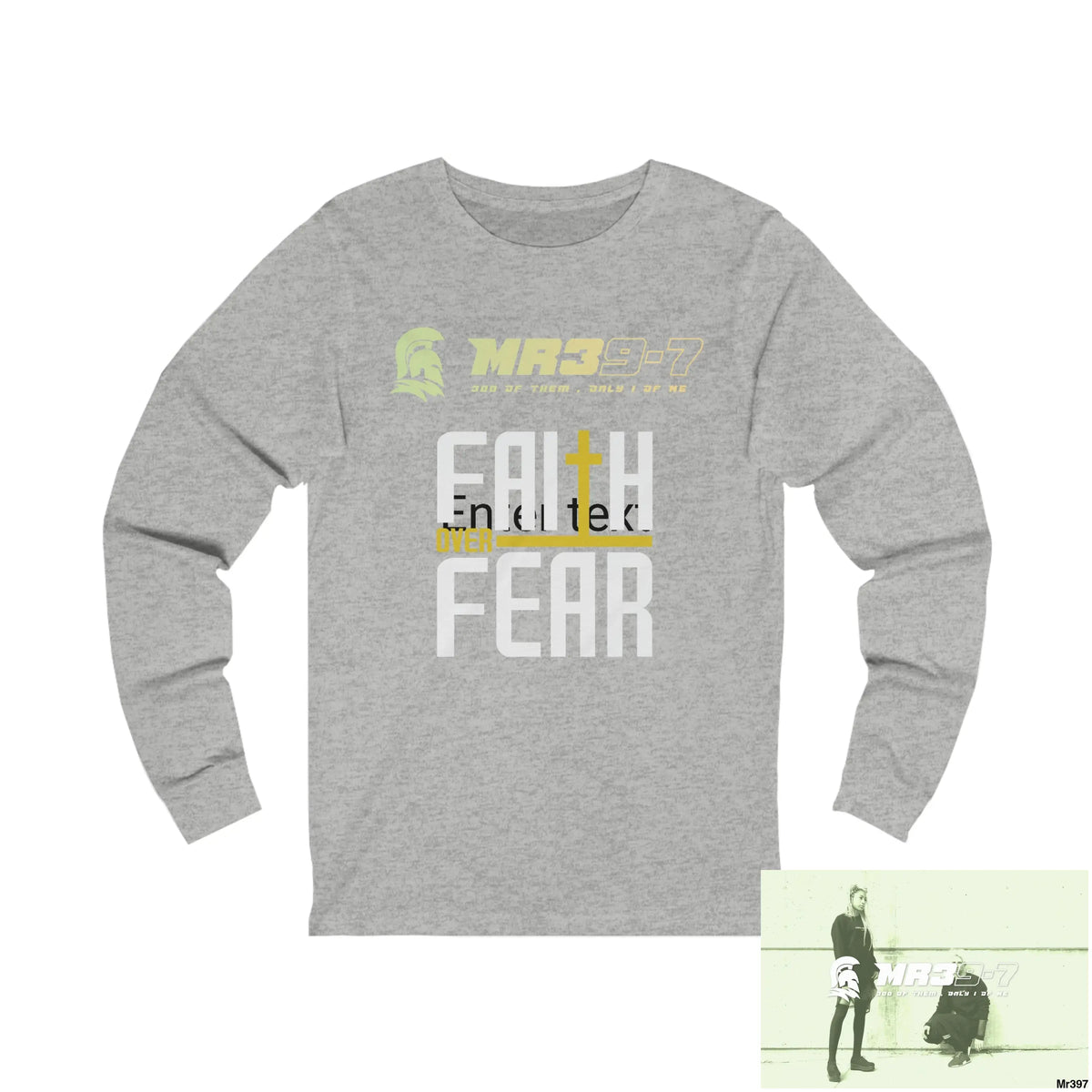 Thailand Mr39 Faith over Fear Unisex Jersey Long Sleeve Tee S / Athletic Heather Long-sleeve