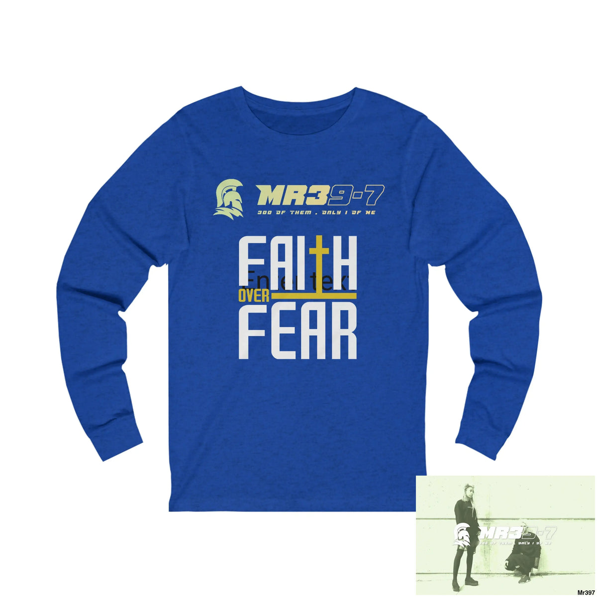 Thailand Mr39 Faith over Fear Unisex Jersey Long Sleeve Tee XL / True Royal TriBlend Long-sleeve