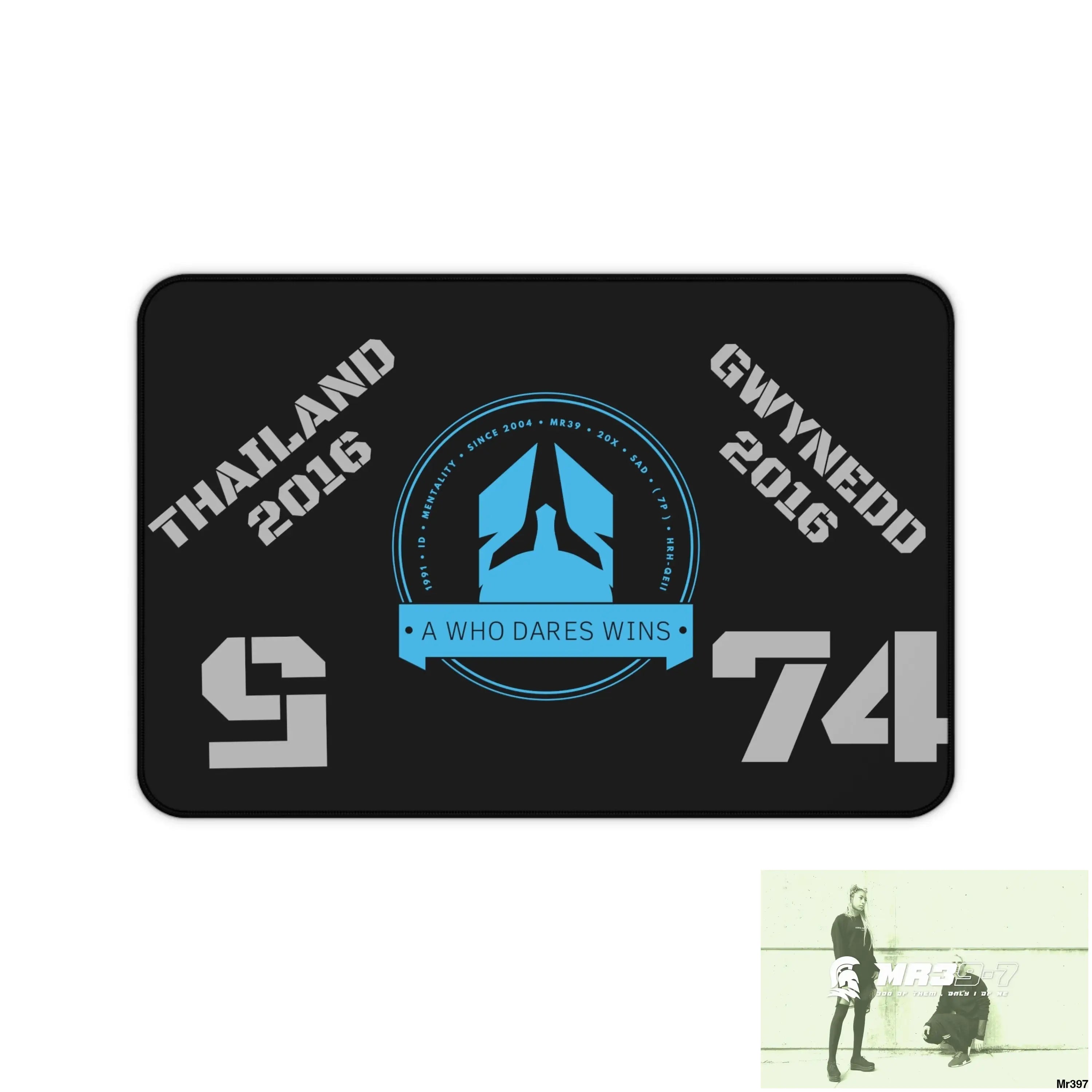 Thailand -Wales A1-Who Dares Wins IDesk Mat 12’’ × 18’’ Home Decor