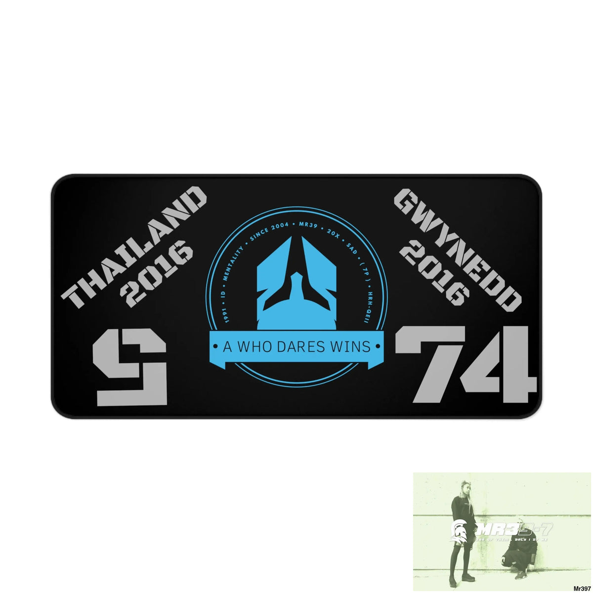Thailand -Wales A1-Who Dares Wins IDesk Mat 15.5’’ × 31’’ Home Decor