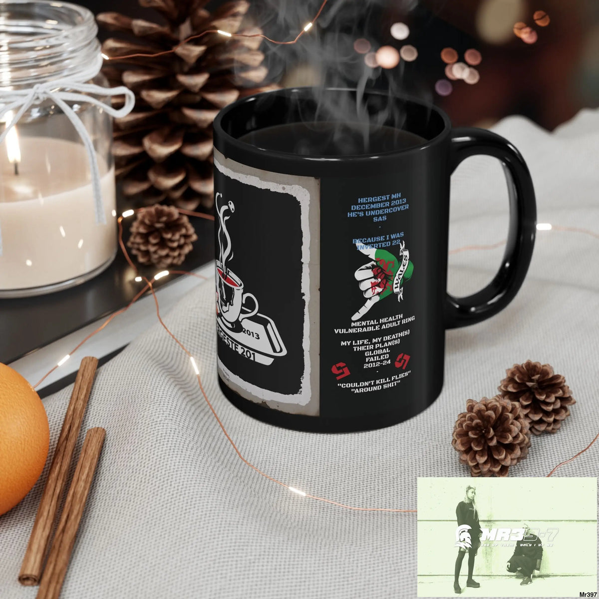 The 3 SAS Links -Thailand -Barmouth -Hergest Mental Health VAR My Deaths Fail 2001 -2025 11oz Tactical GB / Black Mug
