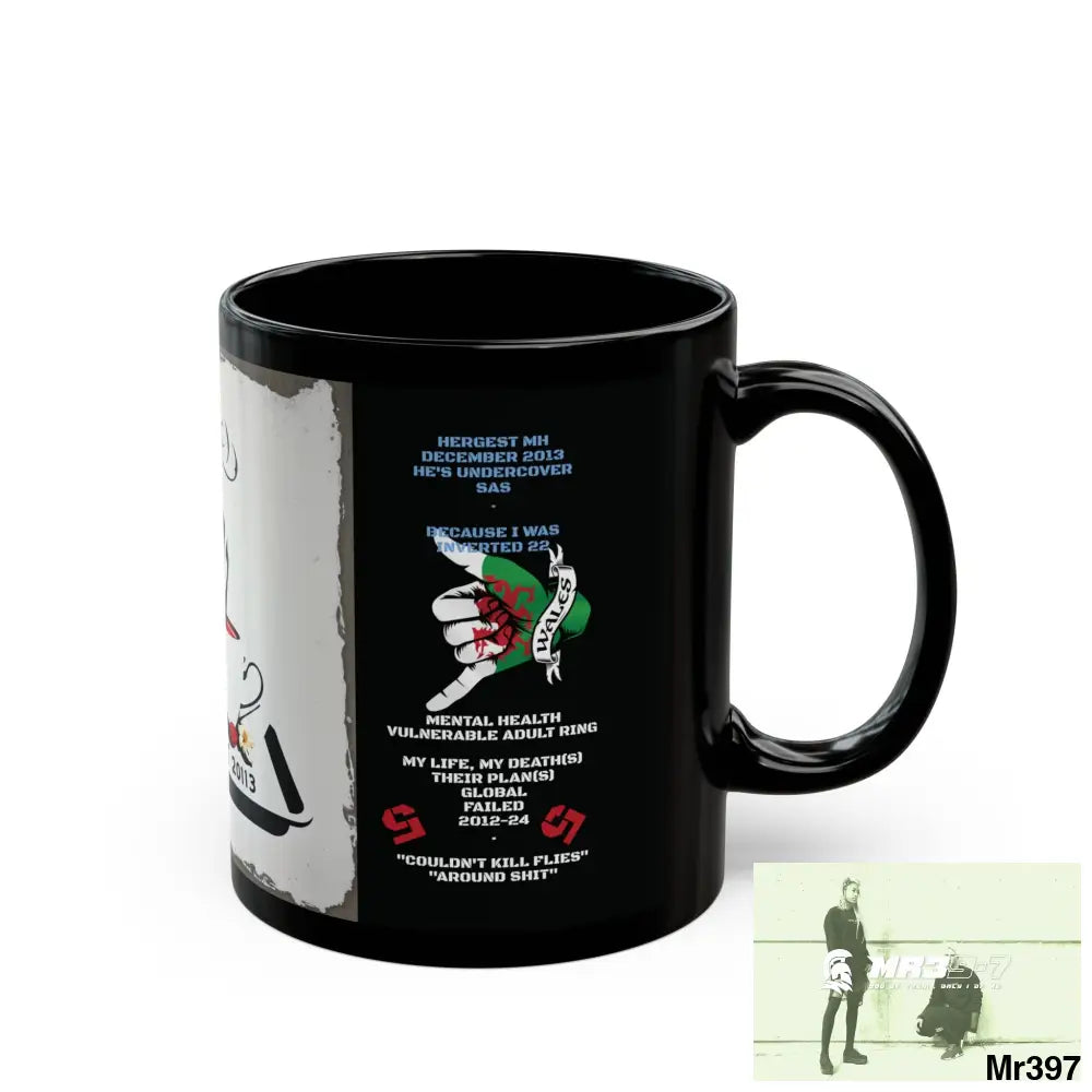 The 3 SAS Links -Thailand -Barmouth -Hergest Mental Health VAR My Deaths Fail 2001 -2025 no 3 11oz Tactical GB / Black