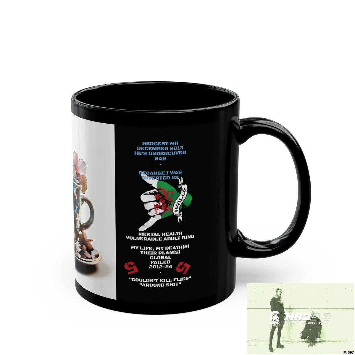 The 3 SAS Links -Thailand -Barmouth -Hergest Mental Health VAR My Deaths Fail 2001 -2025 no 12 11oz Tactical GB / Black