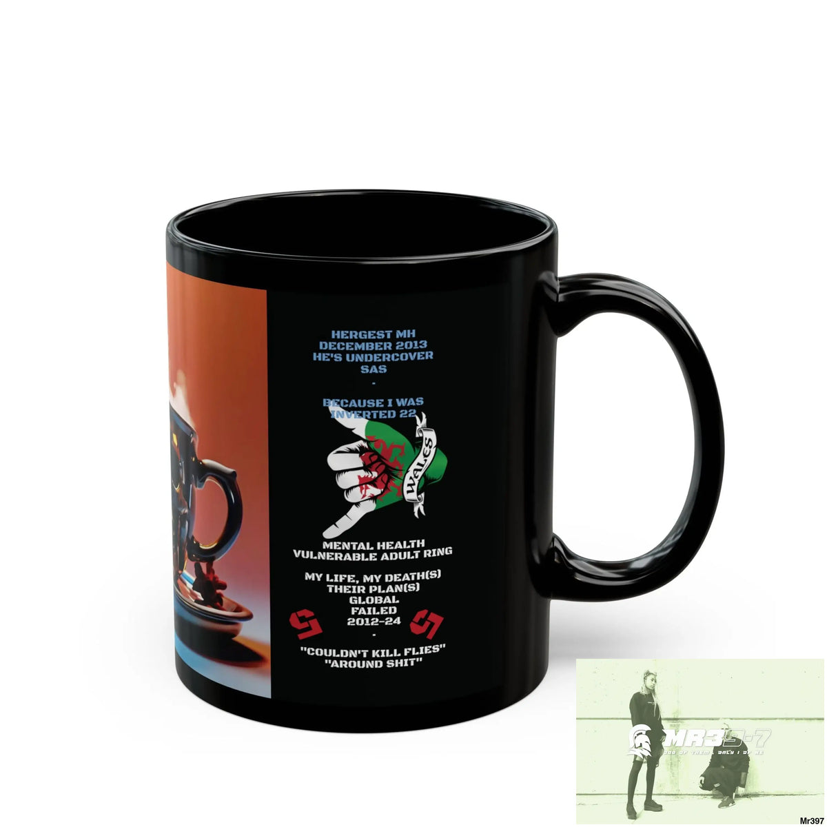 The 3 SAS Links -Thailand -Barmouth -Hergest Mental Health VAR My Deaths Fail 2001 -2025 no 9 11oz Tactical GB / Black