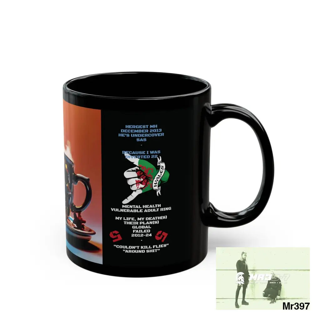 The 3 SAS Links -Thailand -Barmouth -Hergest Mental Health VAR My Deaths Fail 2001 -2025 no 9 11oz Tactical GB / Black