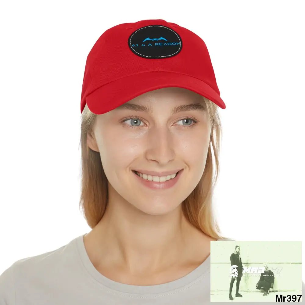 The A1 4 A Reason Dad Hat with Leather Patch (Round) Hats