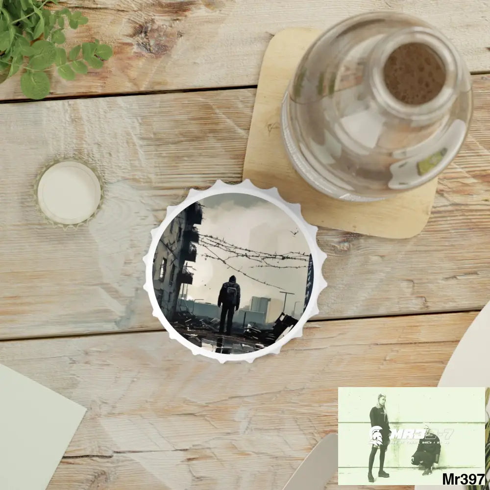 THE ARRIVAL DEATH FLAT 2628 DAYS COVERT FAILURES LTD EDITION NO 22 Magnetic Bottle Opener One size / White Accessories