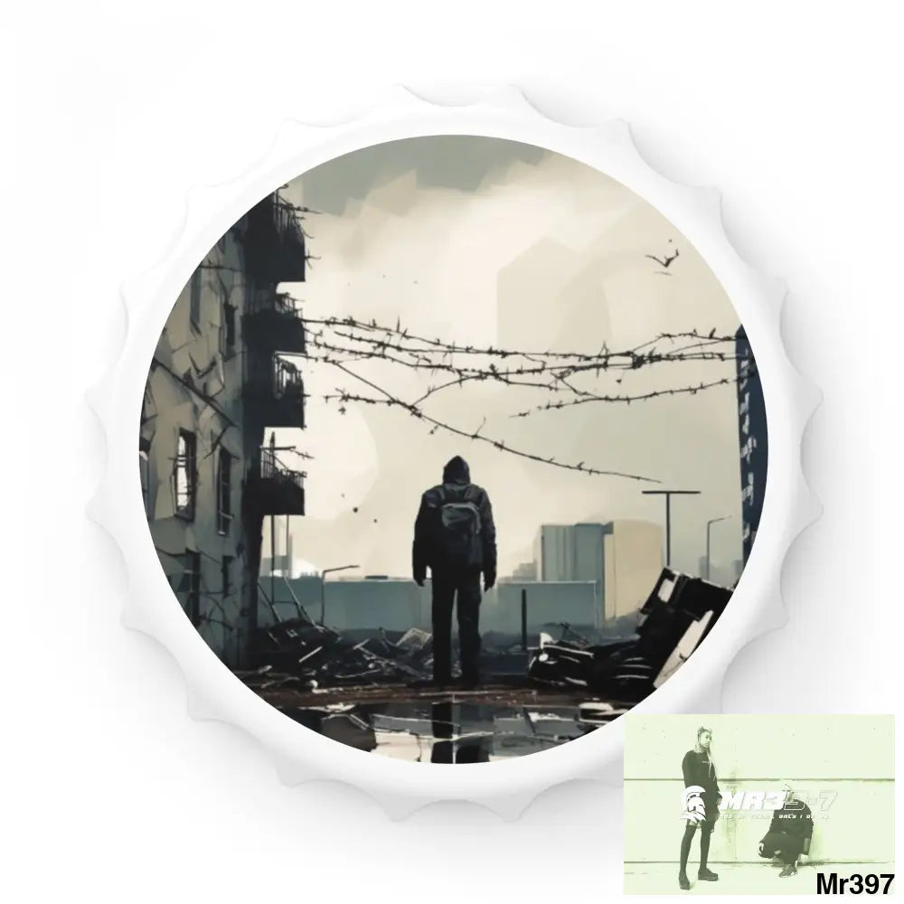 THE ARRIVAL DEATH FLAT 2628 DAYS COVERT FAILURES LTD EDITION NO 22 Magnetic Bottle Opener One size / White Accessories