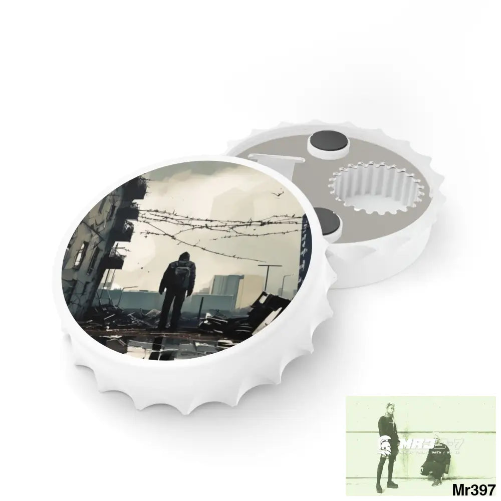 THE ARRIVAL DEATH FLAT 2628 DAYS COVERT FAILURES LTD EDITION NO 22 Magnetic Bottle Opener One size / White Accessories