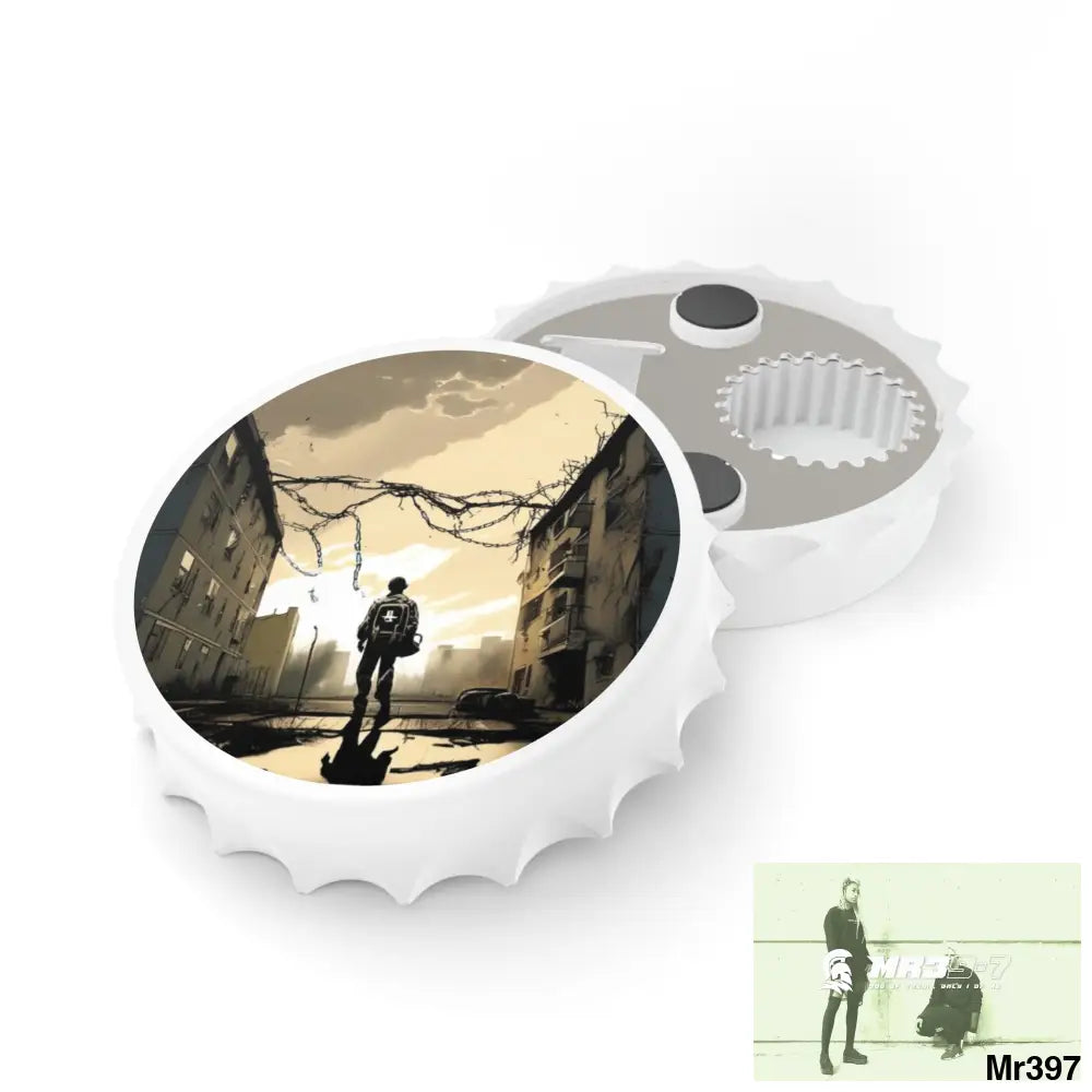 THE ARRIVAL DEATH FLAT 2628 DAYS COVERT FAILURES LTD EDITION NO 22 Magnetic Bottle Opener One size / White Accessories