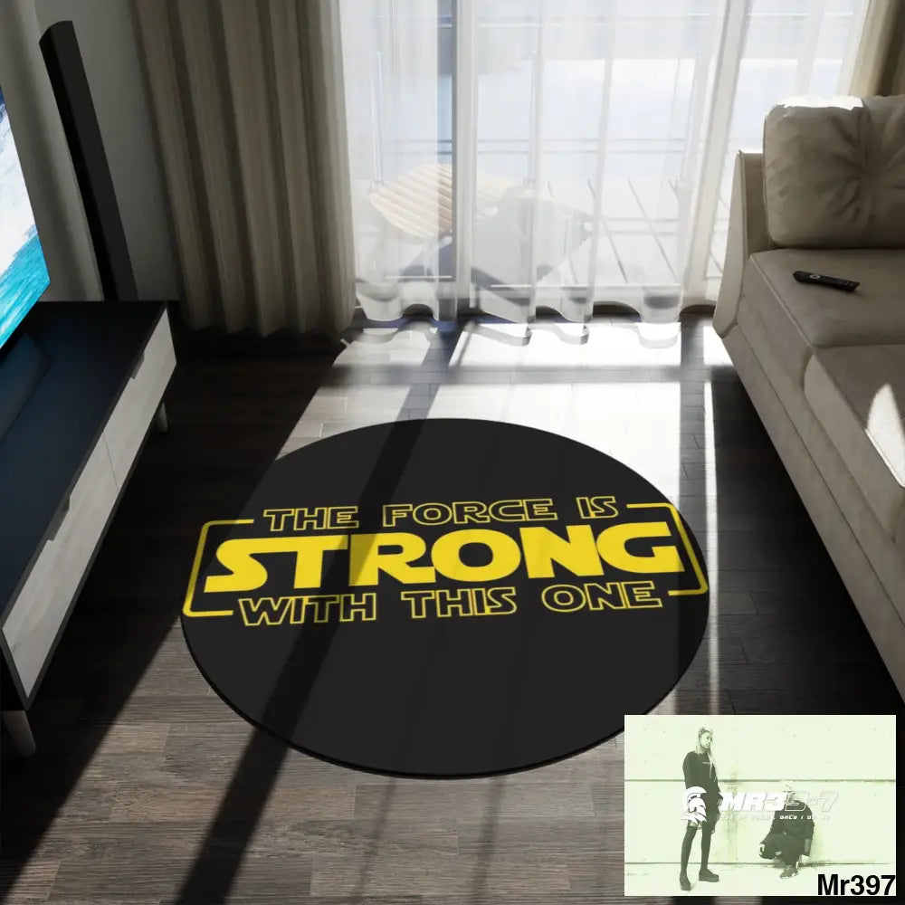 The force Round Rug 60’’ × 60’’ Home Decor