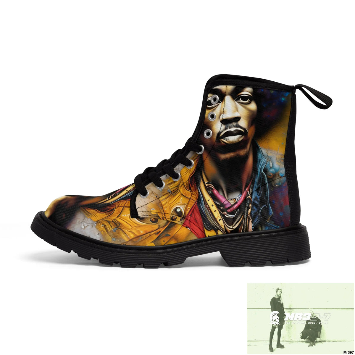 The Jimmy Hendrix Experience Mens Canvas Boots Shoes