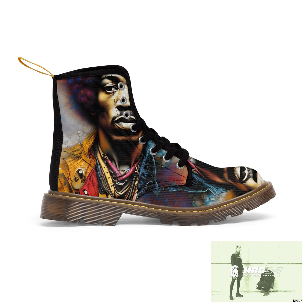 The Jimmy Hendrix Experience Mens Canvas Boots Shoes