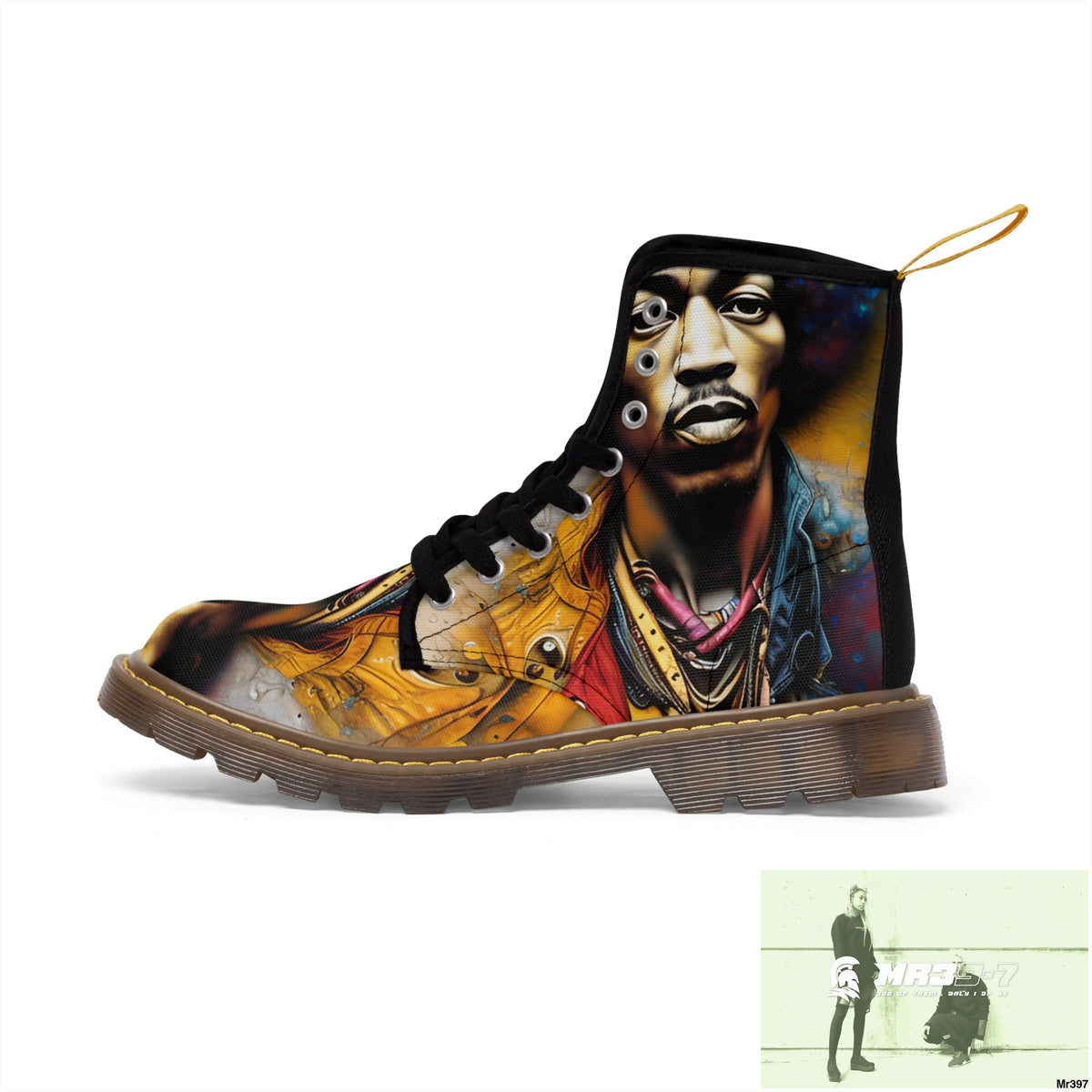 The Jimmy Hendrix Experience Mens Canvas Boots Shoes