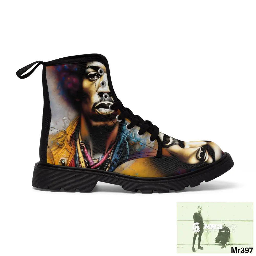 The Jimmy Hendrix Experience Women’s Canvas Boots Shoes