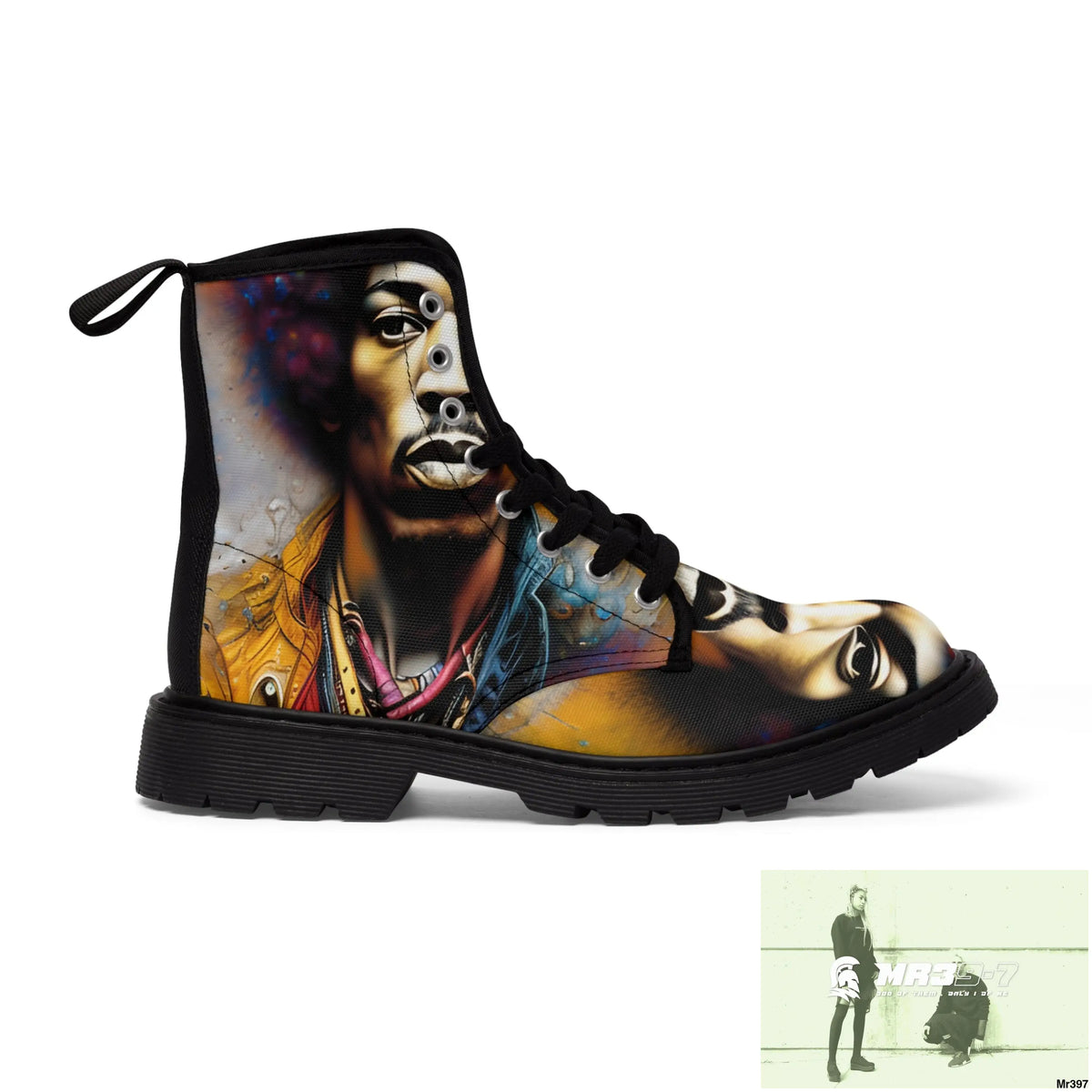 The Jimmy Hendrix Experience Women’s Canvas Boots Shoes