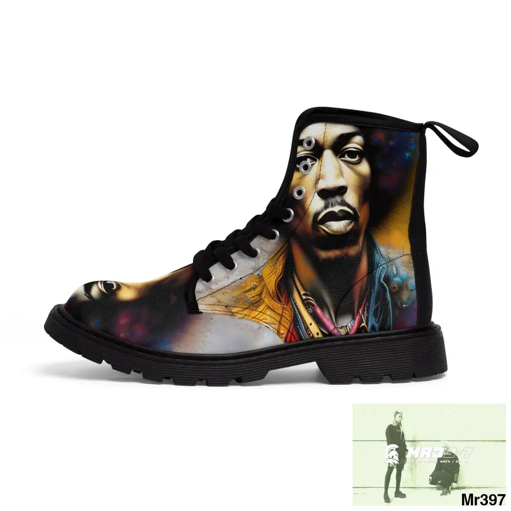 The Jimmy Hendrix Experience Women’s Canvas Boots Shoes