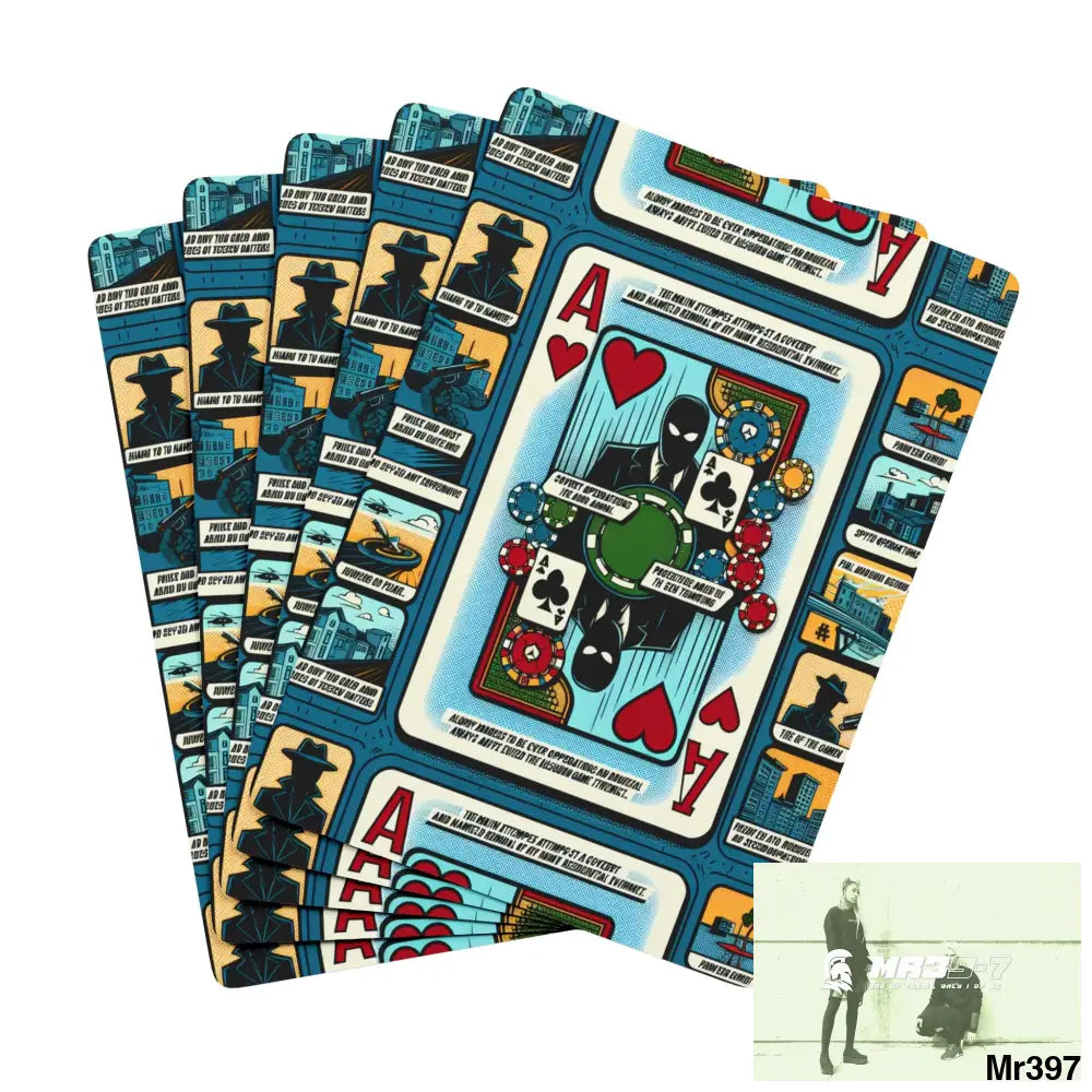 The Linking #6 all back to UK 2016 to 2024 failures their’s my deaths AI Themed Ltd Edition Custom Poker Cards 2.5’’ x