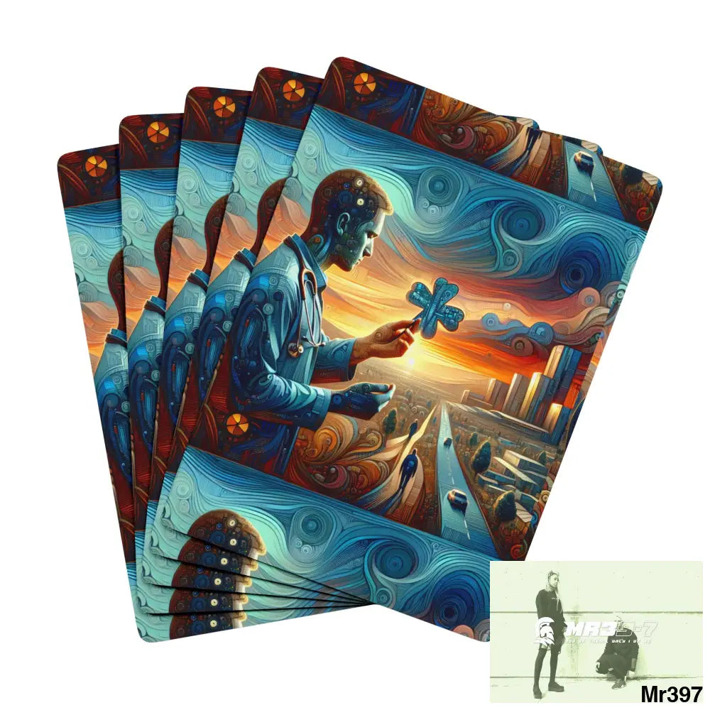 The Linking all#12 back to UK 2016 to 2024 failures their’s my deaths Gods AI Themed Ltd Edition Custom Poker Cards