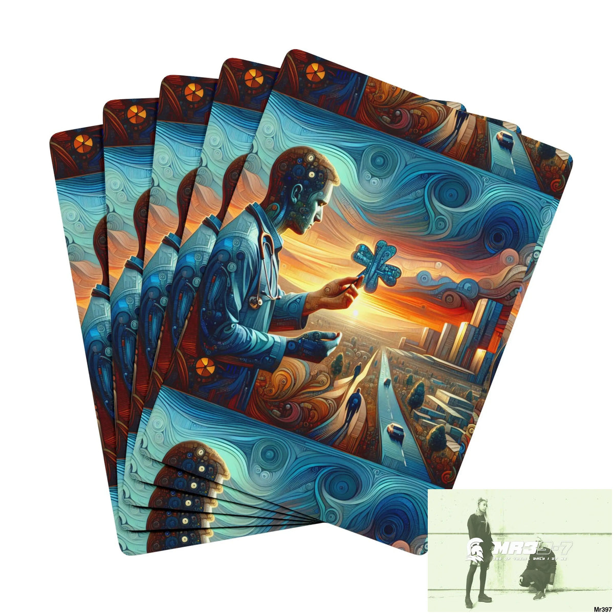 The Linking all#12 back to UK 2016 to 2024 failures their’s my deaths Gods AI Themed Ltd Edition Custom Poker Cards