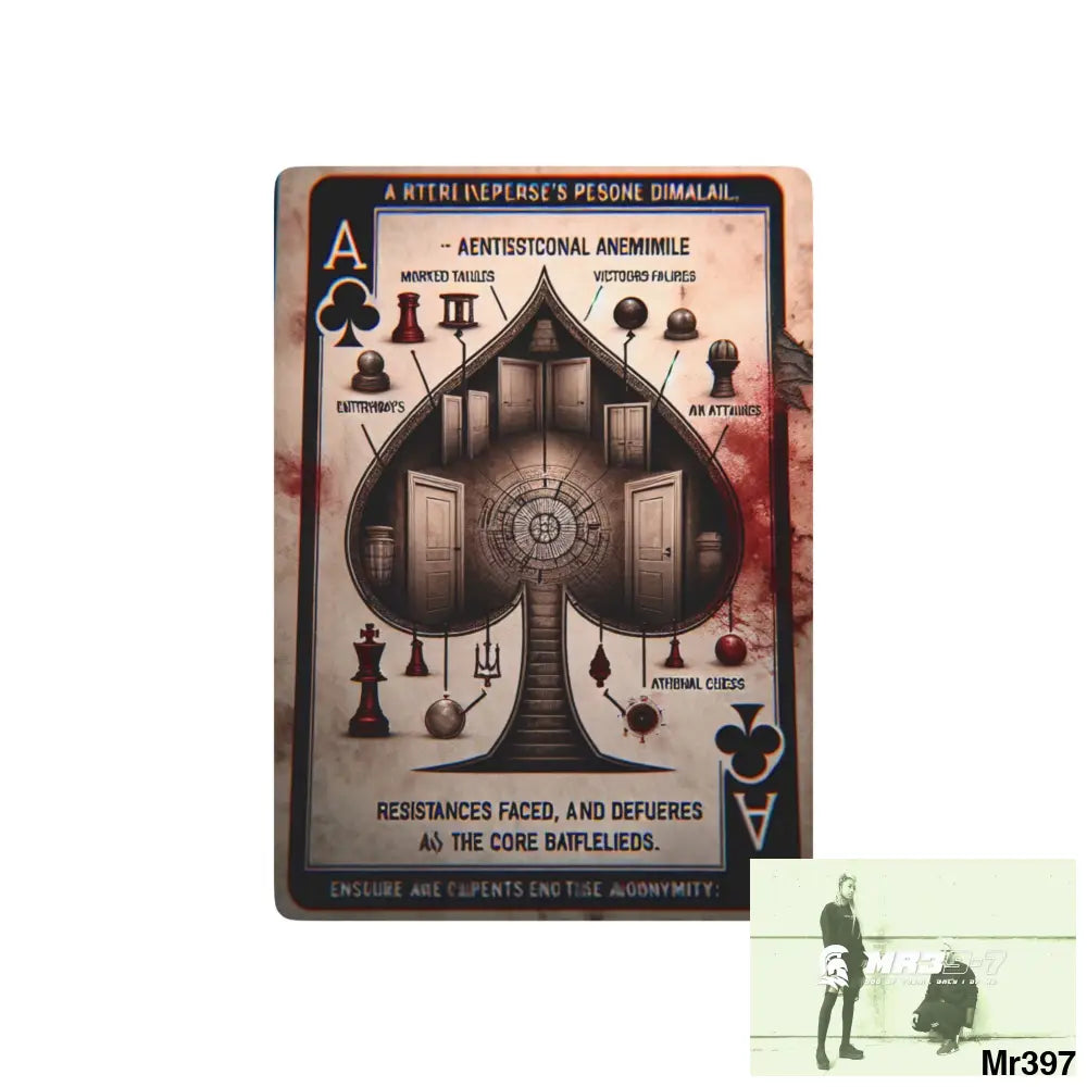 The Linking all #2 back to UK 2016 to 2024 failures their’s my deaths AI Themed Ltd Edition Custom Poker Cards 2.5’’ x