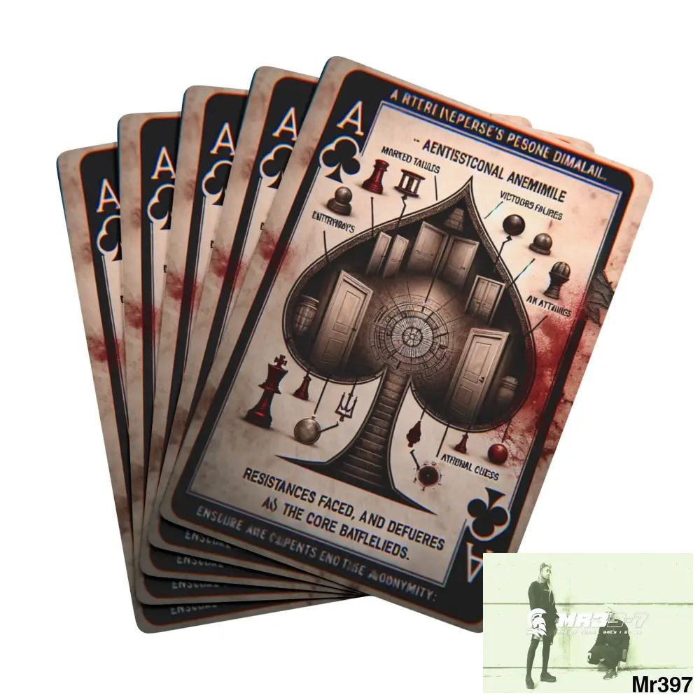 The Linking all #2 back to UK 2016 to 2024 failures their’s my deaths AI Themed Ltd Edition Custom Poker Cards 2.5’’ x