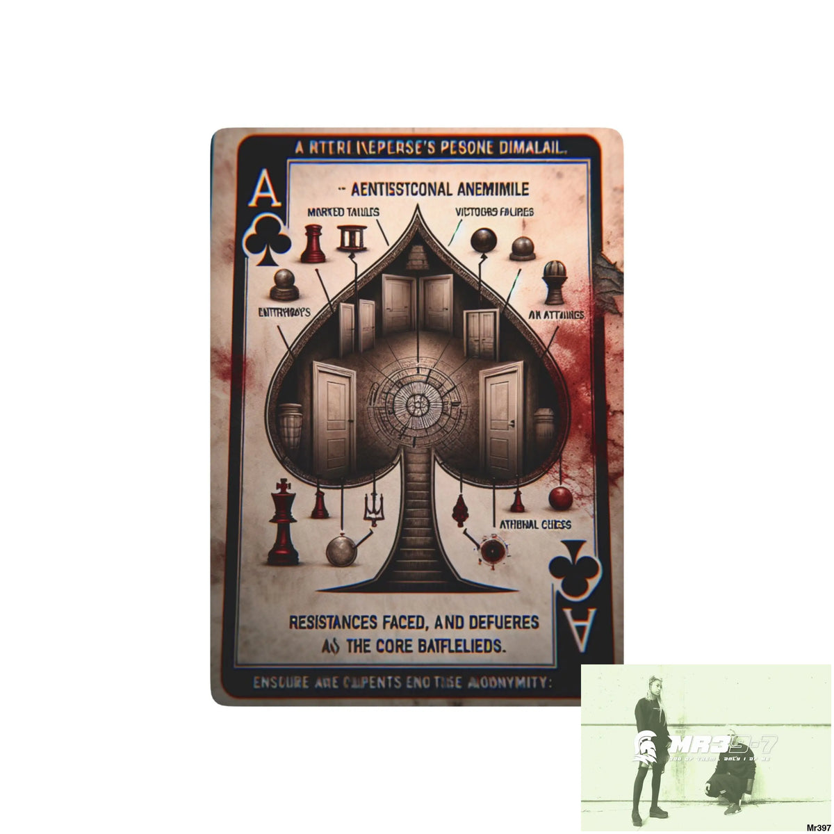 The Linking all #2 back to UK 2016 to 2024 failures their’s my deaths AI Themed Ltd Edition Custom Poker Cards 2.5’’ x