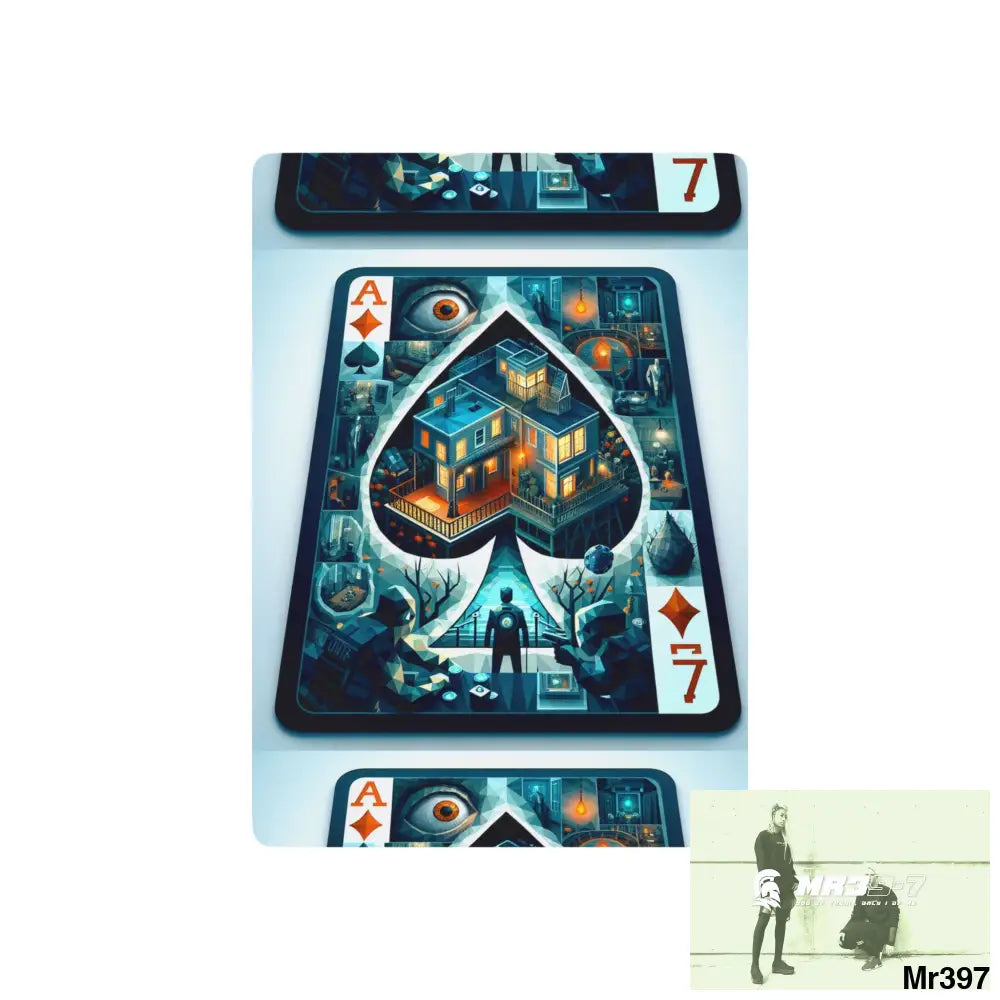 The Linking all #3 back to UK 2016 to 2024 failures their’s my deaths AI Themed Ltd Edition Custom Poker Cards 2.5’’ x