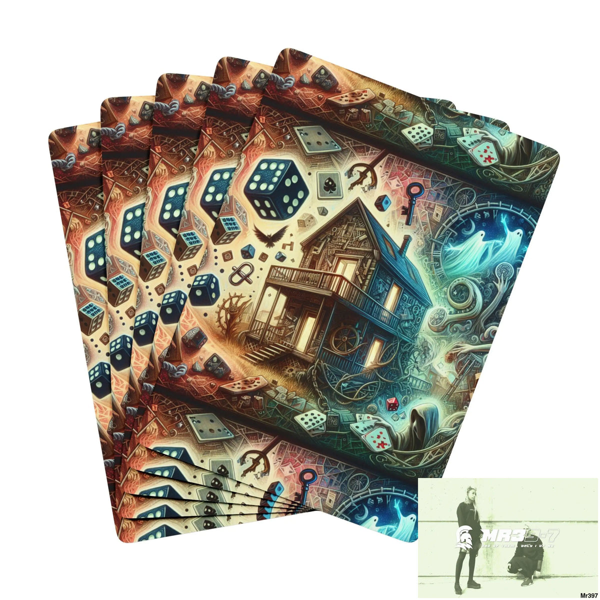 The Linking all#4 back to UK 2016 to 2024 failures their’s my deaths AI Themed Ltd Edition Custom Poker Cards 2.5’’ x