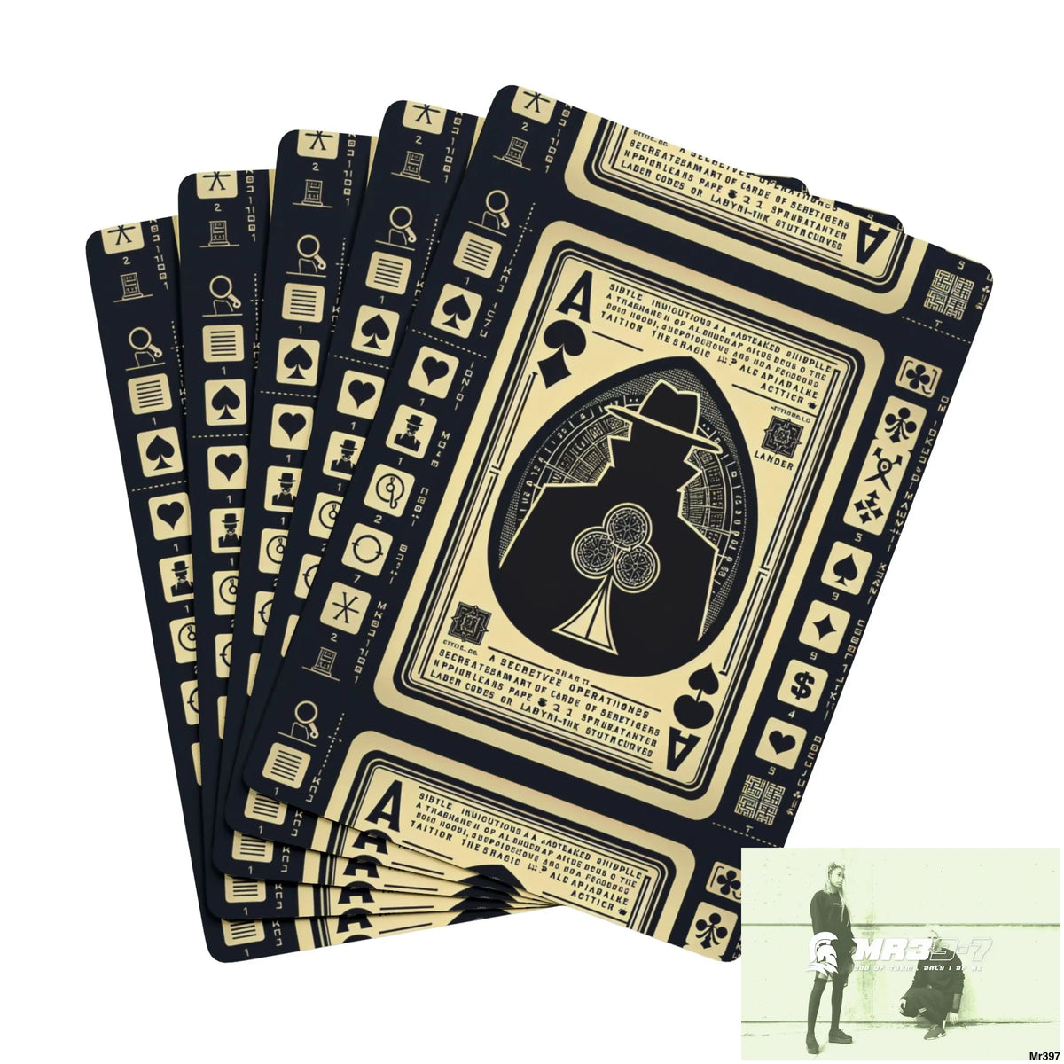 The Linking all #5 back to UK 2016 to 2024 failures their’s my deaths AI Themed Ltd Edition Custom Poker Cards 2.5’’ x