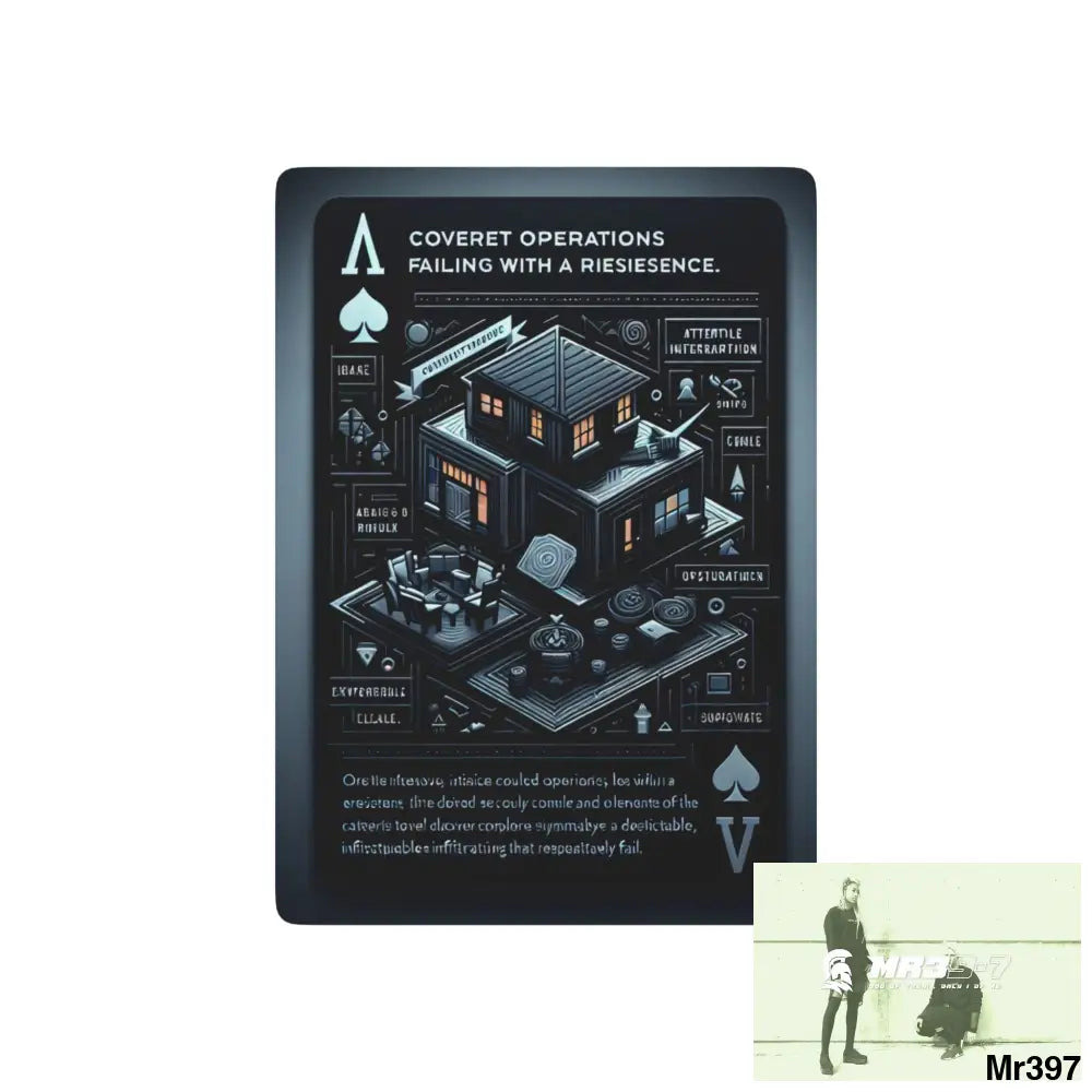 The Linking all#8 back to UK 2016 to 2024 failures their’s my deaths AI Themed Ltd Edition Custom Poker Cards 2.5’’ x