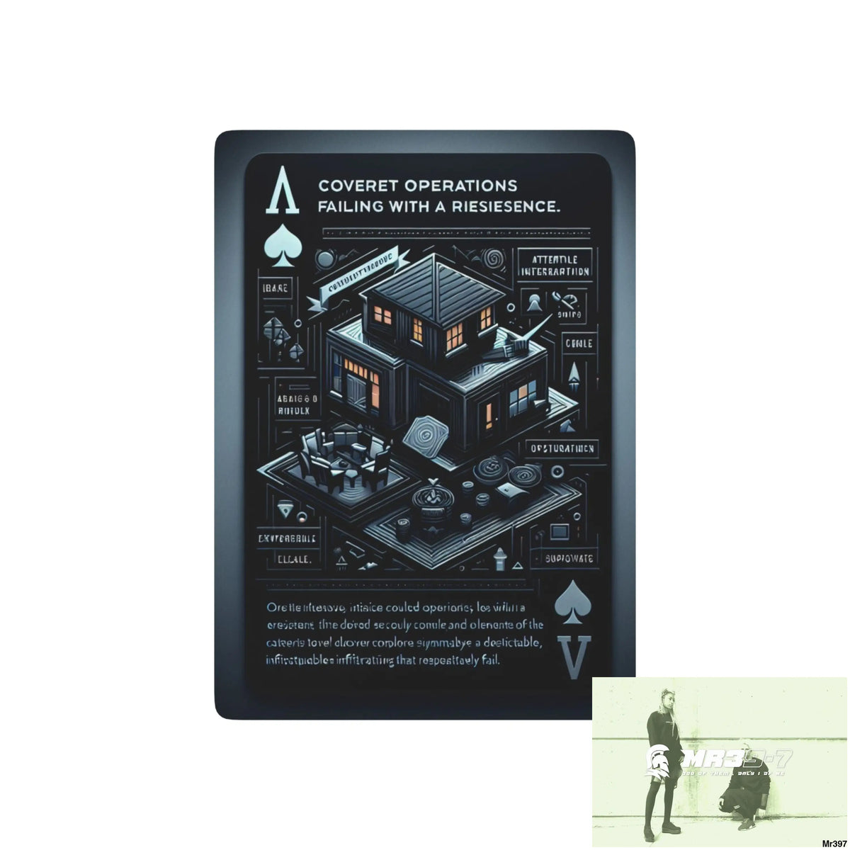 The Linking all#8 back to UK 2016 to 2024 failures their’s my deaths AI Themed Ltd Edition Custom Poker Cards 2.5’’ x