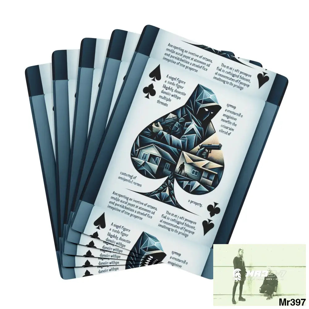 The Linking all#9 back to UK 2016 to 2024 failures their’s my deaths AI Themed Ltd Edition Custom Poker Cards 2.5’’ x